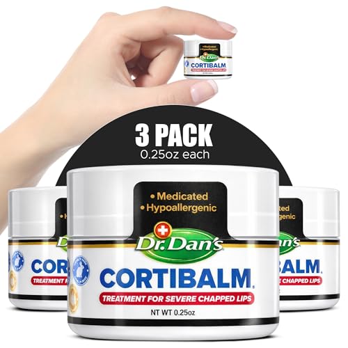 Dr Dan's Cortibalm Healing Lip Balm Jar 3 pack