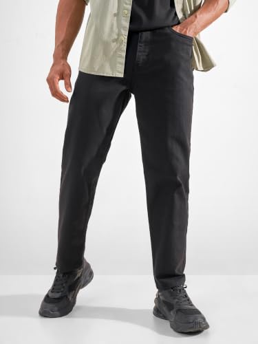Image of Highlander Men Men's Straight Relaxed Fit Jeans | Stretchable | Everyday Comfort & Style| Jeans for Man|Premium Cotton Blend