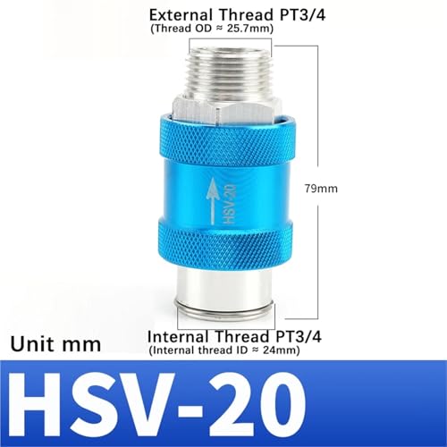Válvula de mano deslizante HSV-15 control de flujo neumático G1/2 interruptor manual 3