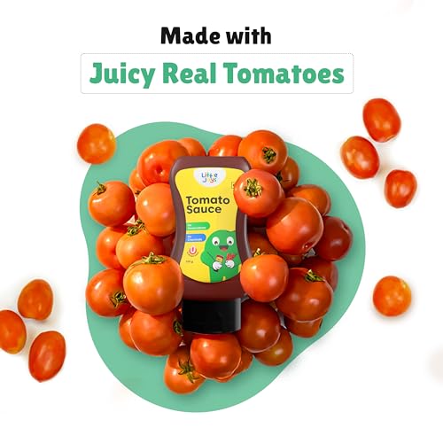 صلصة طماطم قابلة للضغط للاطفال والكبار من ليتل جويز | بدون سكر مكرر او مواد حافظة او مواد كيميائية | نباتية 100% | كاتشب طماطم مع جاجيري | 320 جرام