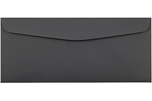 JAM PAPER #10 Business Premium Envelopes in Elegant Dark Grey