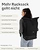 Johnny Urban Rucksack Damen & Herren Groß Schwarz - Allen XL -Großer Rolltop Backpack - Weekender Reiserucksack mit Bodenfach - Daypack für Uni Travel Reise - Wasserabweisend #1