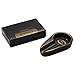 Galiner Cigar Ashtray Travel Ceramic Ashtray For Cigars Outdoor Cigar Ash Tray Accessoires(Black With Golden line)