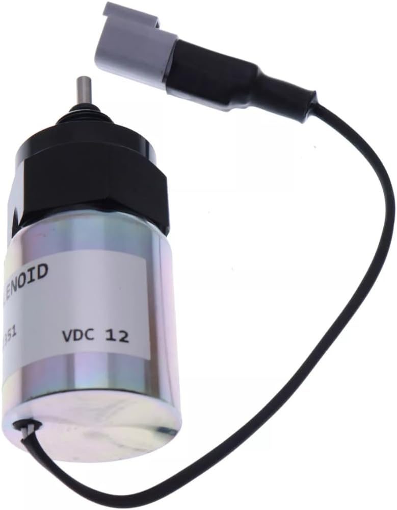Throttle Solenoid, Compatible with Perkins 403D-15 404D-22 404D-22T 404D-22TA, 12V, U85206500, Replacement Part
