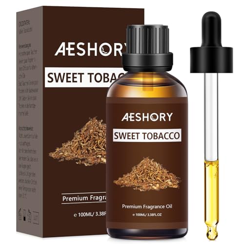 Sweet Tobacco Fragrance Oil 3.38FL.OZ - Aromatherapy Essential Oils for Diffusers for Home Sweet Tobacco Scented Oils for Massage Soap Candle Making Scents - 100ML