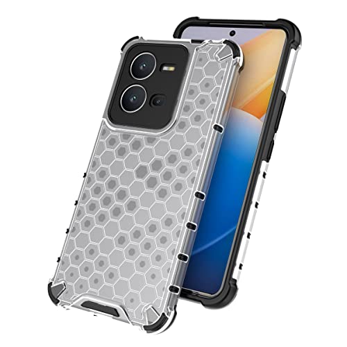 Image of Glasgow Back Case Cover Compatible with [ Vivo V25 5G ] (Stylish Design) - Transparent