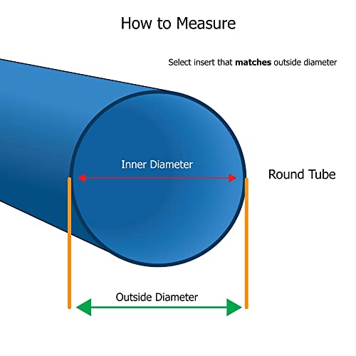 Image of Outwater 1 inch Round Tube Caster Insert, 3 /8-16 Thread, 20-Pack