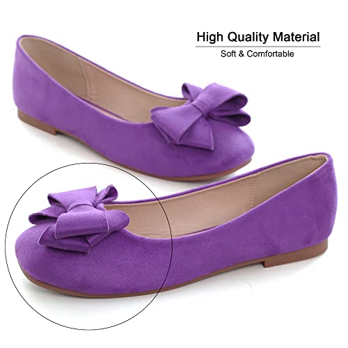 Image of Dear Time Women's Flats Shoes Bowknot Dressy Ballets Loafers Wedding Business Casual Walking Shoes