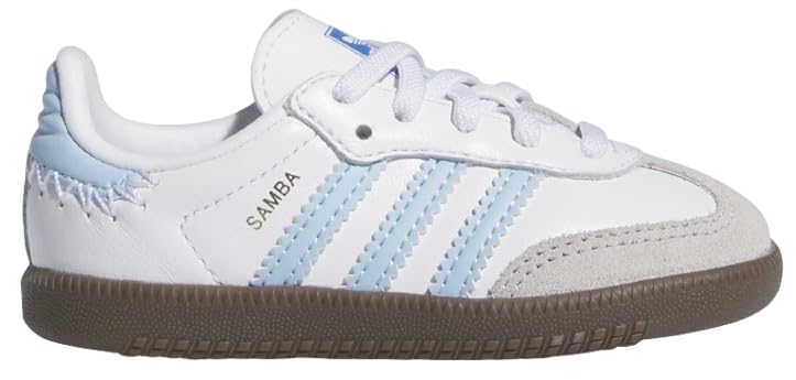 adidas Toddler Kids Unisex Samba OG Shoes (Sky Blue White Gum, 6)