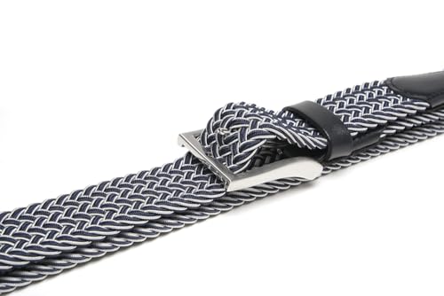 Image of Fabio Valenti Canvas Elastic Fabric Woven Stretch Braided Belts for Men Women Junior with Multicolored /Full Sizes