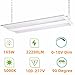 165W LED Linear High Bay Light Fixture, 2FT 22280LM(135LM/W) 5000K Daylight LED Workshops Light,100-277V, 0-10V Dimmable UL Warehouse Lighting for Exhibition hall, Supermarkets, 5 Years Warranty