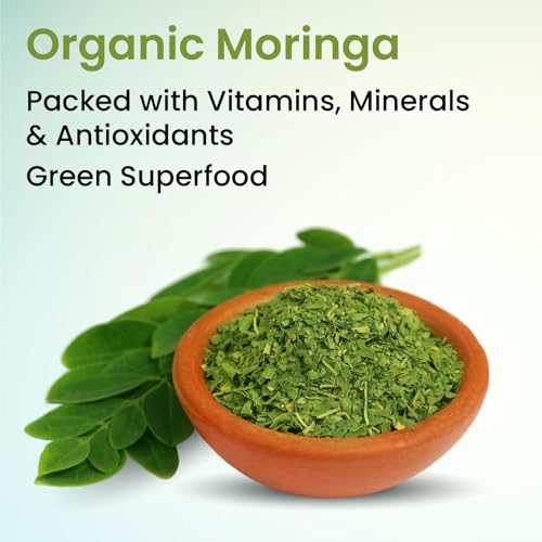 Image of Vlado's Himalayan Organics Organic Moringa Tablet with 1200mg Moringa Leaves Extract | Moringa Powder Tablets for Immunity, Digestion & Energy - 60 Tablets