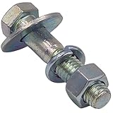 1/2' x 2' Hex Head Screw Bolts, Nuts, Flat Washers & Lock Washers Partially Threaded Set/Kit...