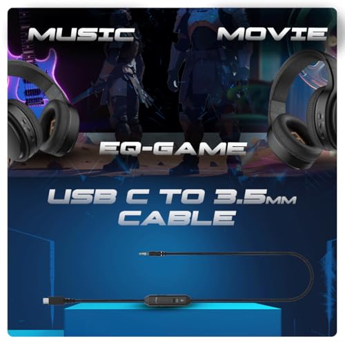 Image of Cosmic Byte Inferno 2.4Ghz Wireless + Bluetooth + Wired Headphone, Dual Mode, 20ms Latency, 40Hrs Battery Life, 50mm Driver, ENC Microphone, Breathable Fabric Cushions (Black)