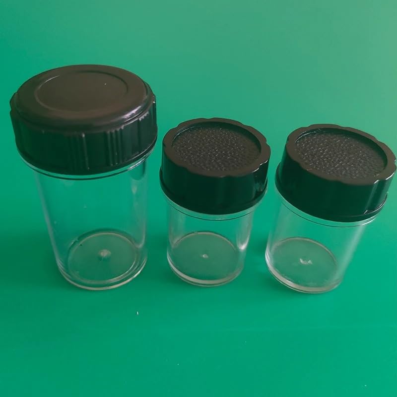 Étuis de rangement pour objectifs de microscope, filetage 20,3 mm, boîte en plastique anti-poussière, 10 pièces