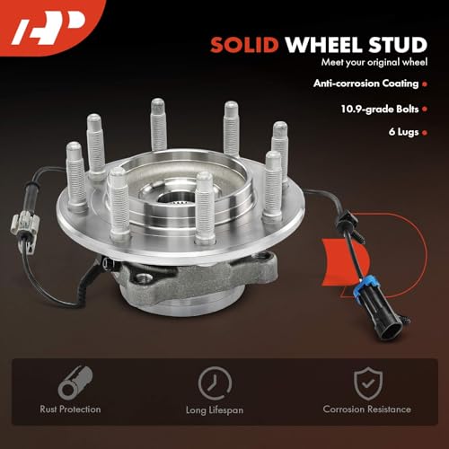 A-Premium Front Wheel Bearing and Hub Assembly with ABS & 8-Lug Compatible with Chevy & GMC & Hummer - 2007-2013 - Silverado 2500HD/3500HD, Sierra 2500HD/3500HD, Suburban 2500, SRW by A-Premium - Image 7
