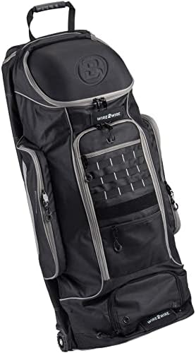 Wire2wire XL Tournament Catchers Wheeled Bag Black/Grey