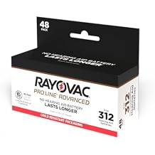 Rayovac Proline Advance Hearing Aid Batteries, Size 312 96 count