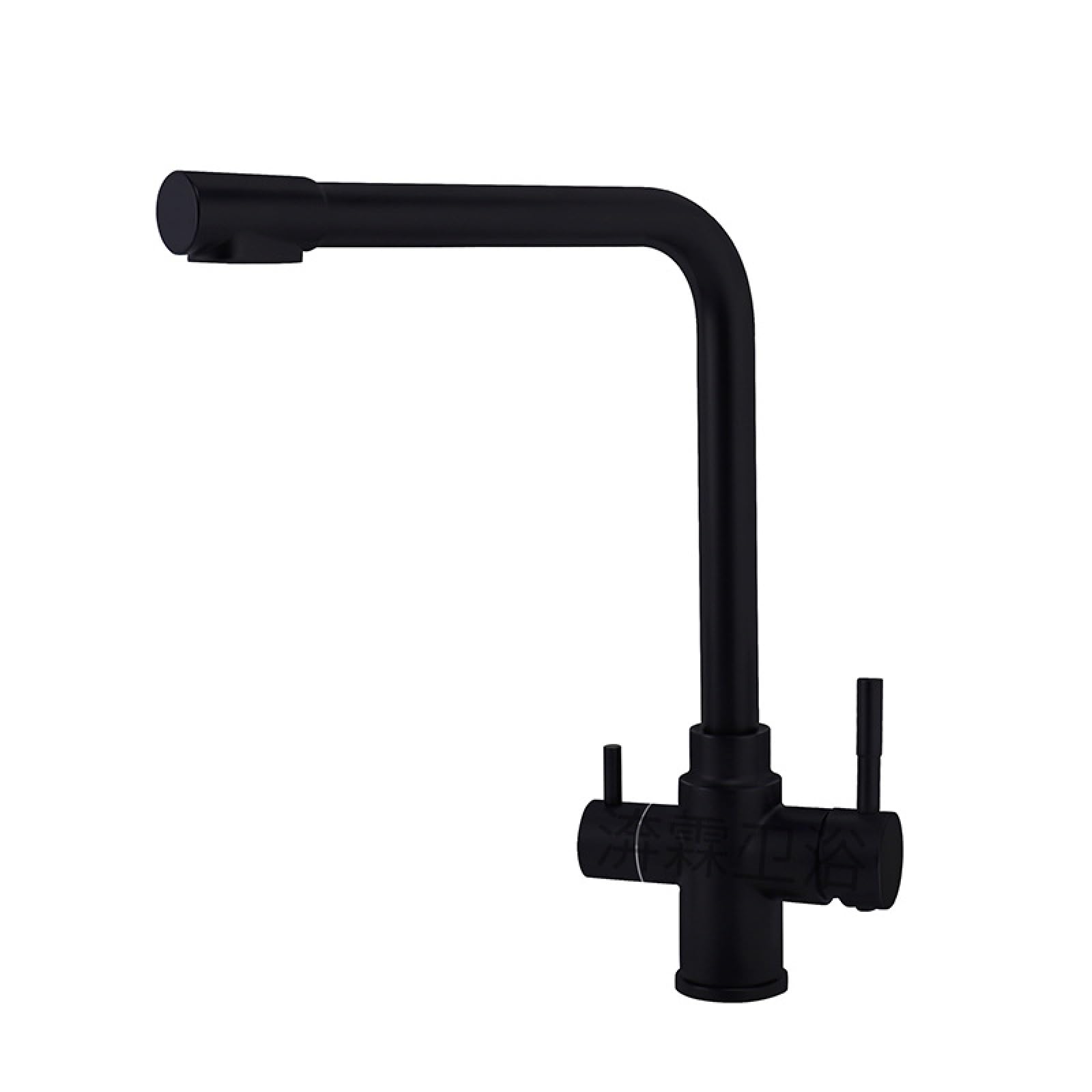 Fanjubei Black Kitchen 304 Stainless Steel Direct Drinking Water Hot And Cold Water Faucet,