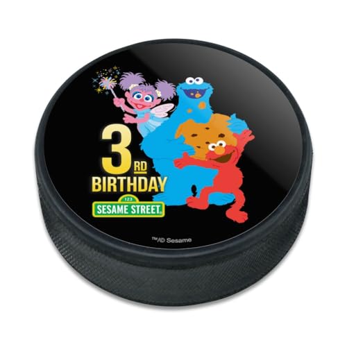 Sesame Street 3rd Birthday Ice Hockey Puck