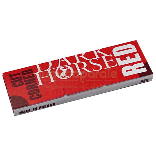 X TORBO | Dark Horse Red Cut Corner Rolling Papers 5 packet