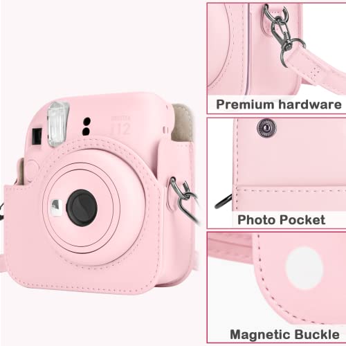 Funda protectora para cámara Instax Mini 12 color rosa miniatura 7