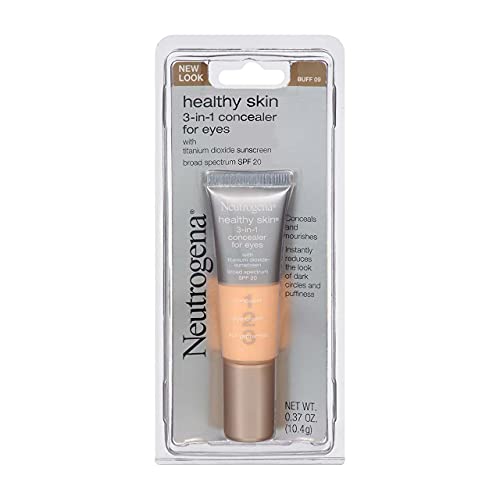 Neutrogena Healthy Skin 3-In-1 Concealer For Eyes Broad Spectrum Spf 20, Buff 09, .37 Oz.