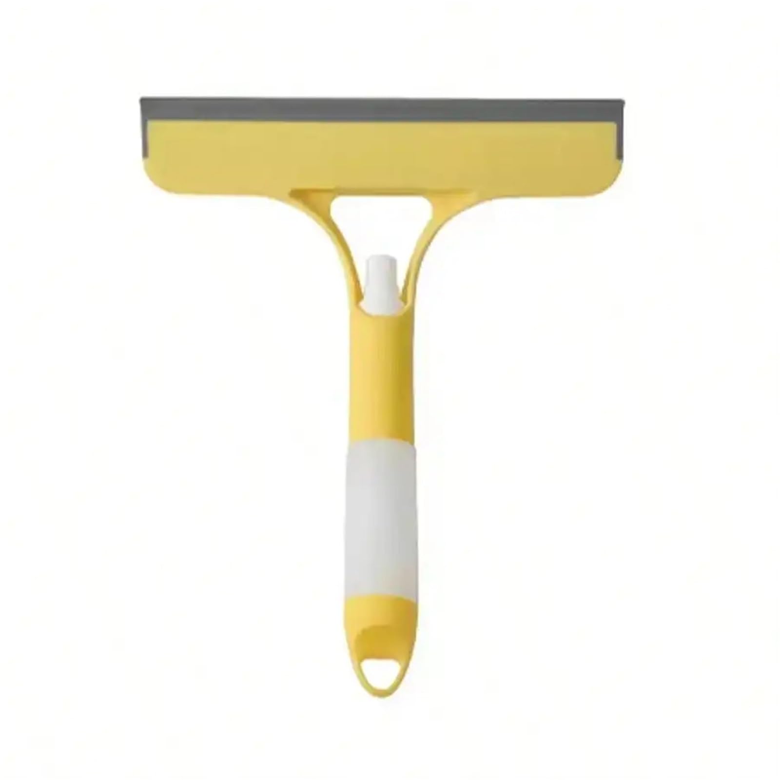 Glass Water Squeegee Integrated Nozzle Water Bottle Silicone Glass Wiper Multifunctional Household Car Window Brush(Yellow)