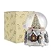 Juniland Automatic Revolving Train Snow Globe with Color Changing Light Effect - 4 Inches Plays O Christmas Tree and Train MG-7282