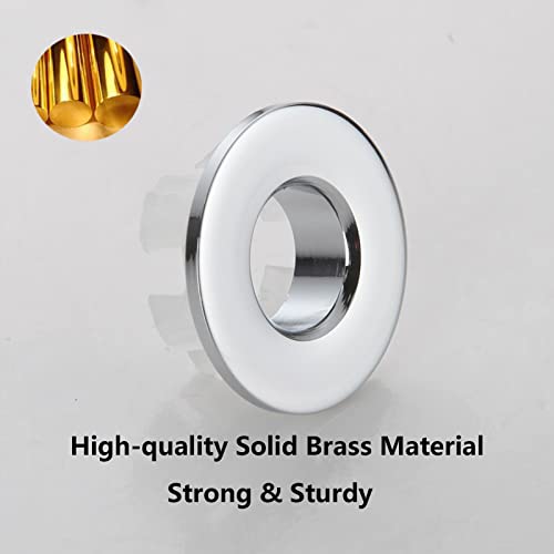 Hayaww 2 Pieces Sink Brass Overflow Cover, Sink Overflow Cover, Sink Overflow Cover, Sink Overflow Covers, 22-24 mm - Image 4