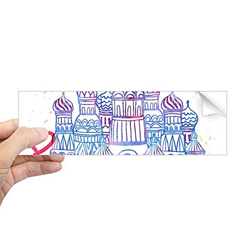 Autocollant de fenêtre Saint Basilic Russie rectangle pour décoration vitrage