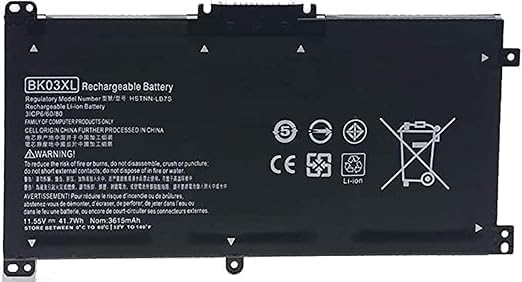 A dependable replacement battery that restores mobility to your laptop with safe steady long-lasting power. For //H.P BK03XL Pav.ilion X360 14 Series