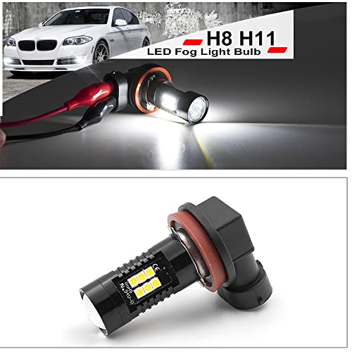 Nslumo H8 H11 Led Fog Light Bulb For 2001-2019 Bm'w E82 E87 128I 135I F22 228I E90 E91 320I 328I 335I Super Bright 6500 Xenon White Led Driving Light Bulb #TOP1