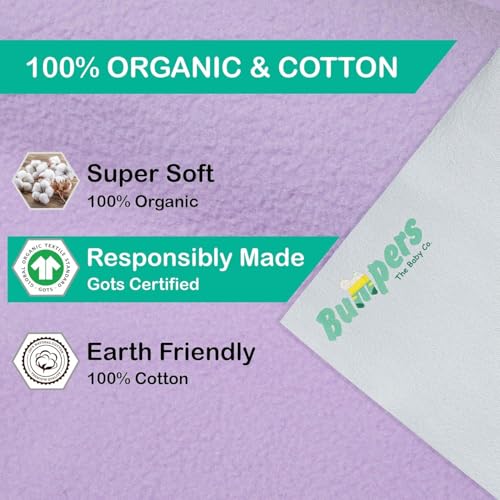Image of Bumpers Waterproof Quick Dry Protector Dry Sheet|Breathable and Hypoallergenic Ultra Soft Fitted Baby Bed Protector Sheet for Toddler Children| King Size (XXL, 260x200cm, Violet)