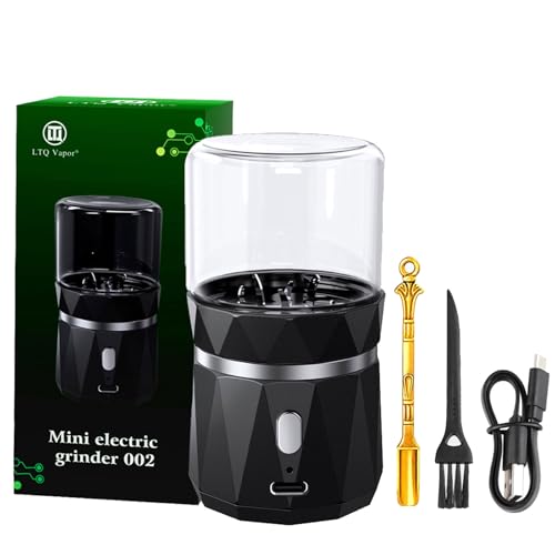 Electric Spice and Herb Grinder, Dry Herb Mini Electric Grinder Compact Size with 1.7oz/50ml Herb Jar and Spoon Tool