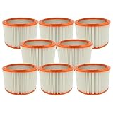 vhbw 8x Lamellenfilter kompatibel mit Protool Festool VCP 700 E-M, VCP 700 E-L, VCP 450 E-M, VCP 450 E-L Handstaubsauger