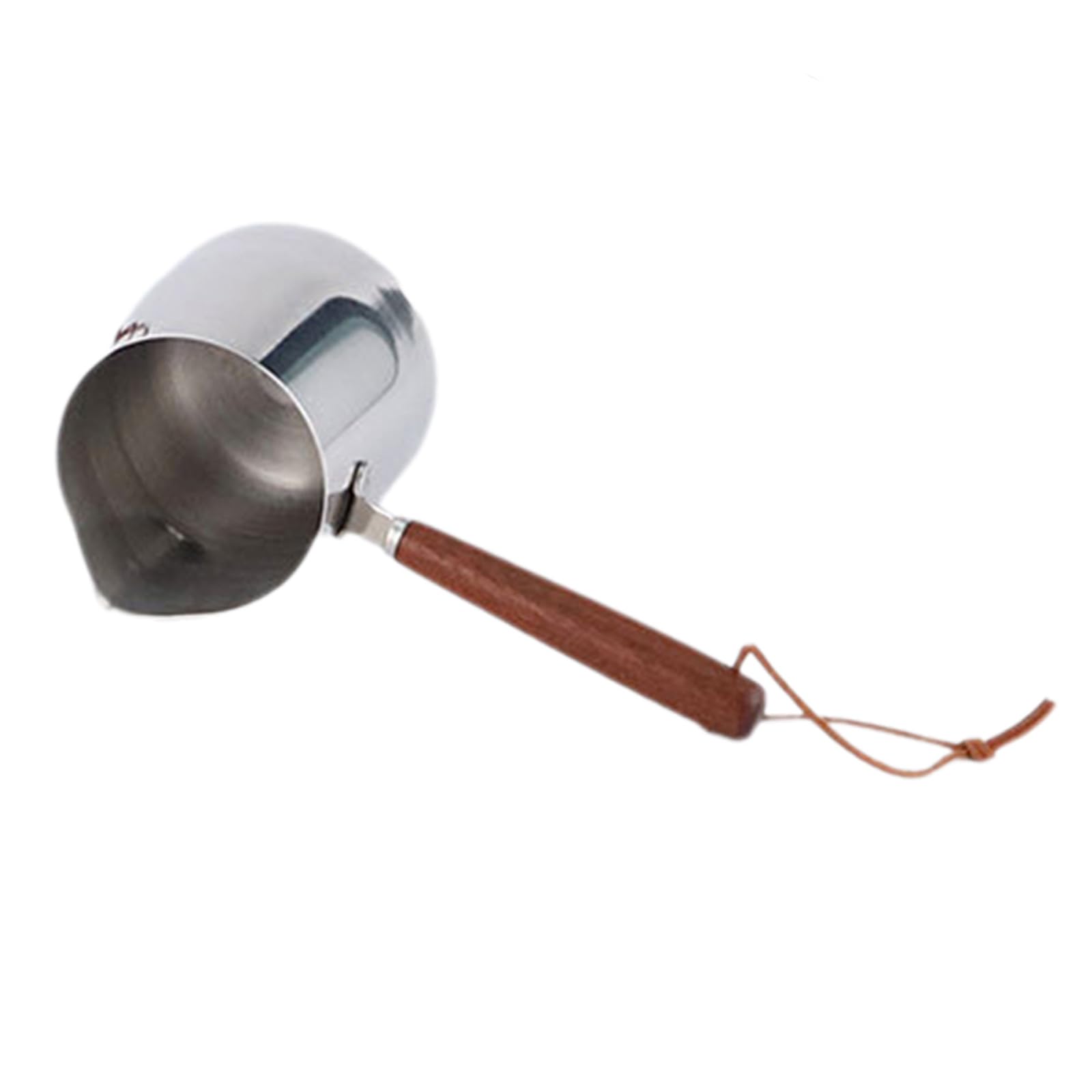 Kalttoy 1000Ml Kettles With Wood Handle Stainless Steel Milk Frothing Pitcher Latte Art Cups For Latte Art And Espressos Cup