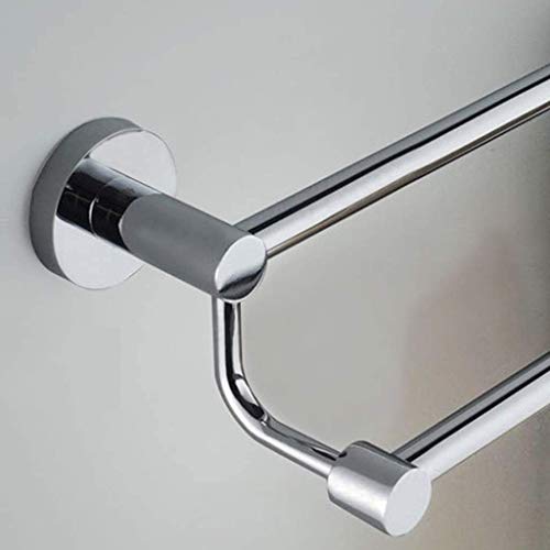 Porte-serviettes double barre mural pour rangement serviettes de bain
