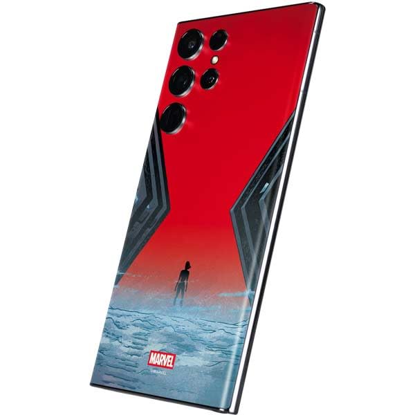 Skinit Decal Phone Skin Compatible with Galaxy S22 Ultra - Officially Licensed Marvel Black Widow No More Secrets Design