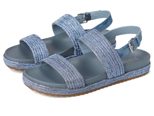 Sandales plates Kenneth Cole Reaction Debra aux finitions cristal denim élégantes