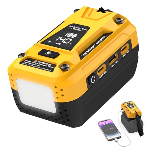 Mightrench 140W Battery USB Charger Compatible with Dewalt 20V Battery