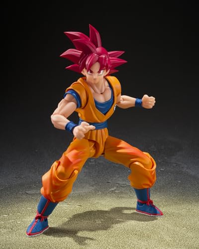 Image of TAMASHII NATIONS - Dragon Ball Super - Super Saiyan God Son Goku (God Aura) S.H.Figuarts Action Figure