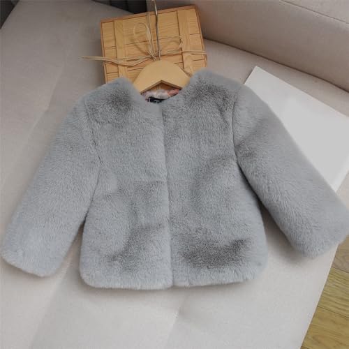 Girls Fall Open Front Cardigan Faux Fur Coat Vintage Parka Shaggy Jacket Warm Coat Tops Fuzzy Furry Fleece Cardigan Princess2