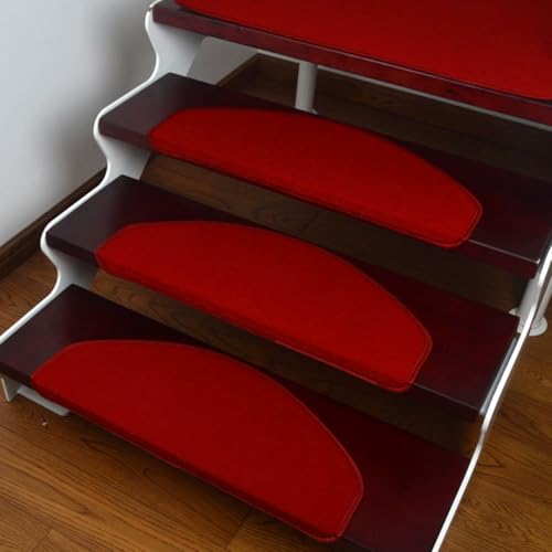Alfombrillas de madera para escaleras de diseño elegante con acabado lavable duradero