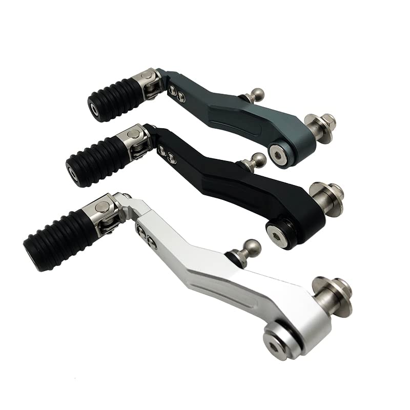 Zubehör Einstellbarer Klapprad -Schalthebel -Schaltpedalhebel for BMW F900R F900 R. F 900R 2020 2021 Motorrad CNC Aluminium -Pedalhebel (Color : Silver) Auto & Motorrad