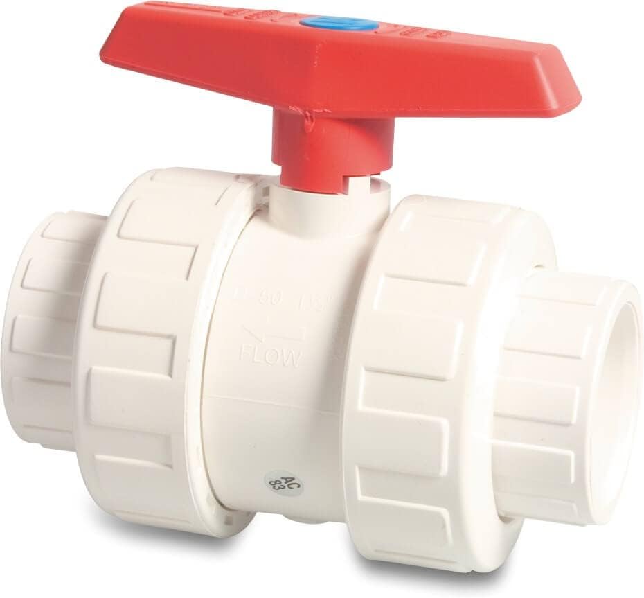 Cascade Pools SWIMMING POOL PIPE FITTINGS - DOUBLE UNION BALL VALVE 1.5"