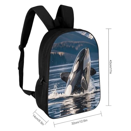 Laptop Backpack Orca Killer Whale Carry On Backpack Travel Backpack Computer Bag2