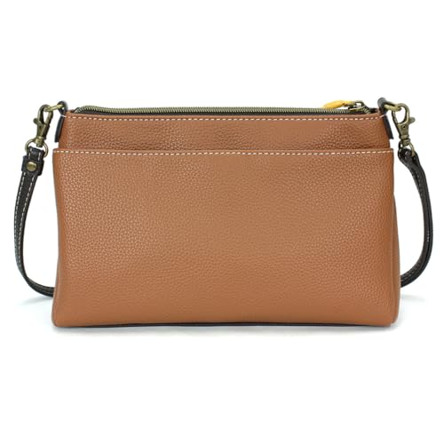 Image of CHALA RFID Protected Vegan Leather Deluxe Crossbody Bag with Adjustable Straps