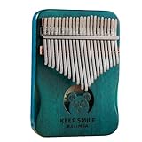 Kalimba Daumenklavier 21 Tasten/17 Tasten Finger Klavier Tragbares Musikinstrument für Anfänger, Musikgeschenke für Musikliebhaber (Panda, Groß)