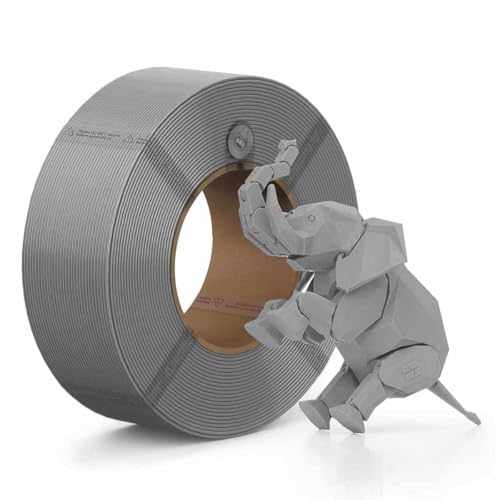 Image of Bambu Lab PLA Filament Matte 3D Printer Filament 1.75mm PLA 1kg High Tenacity Eco Friendly - Gray (10103) - Refill